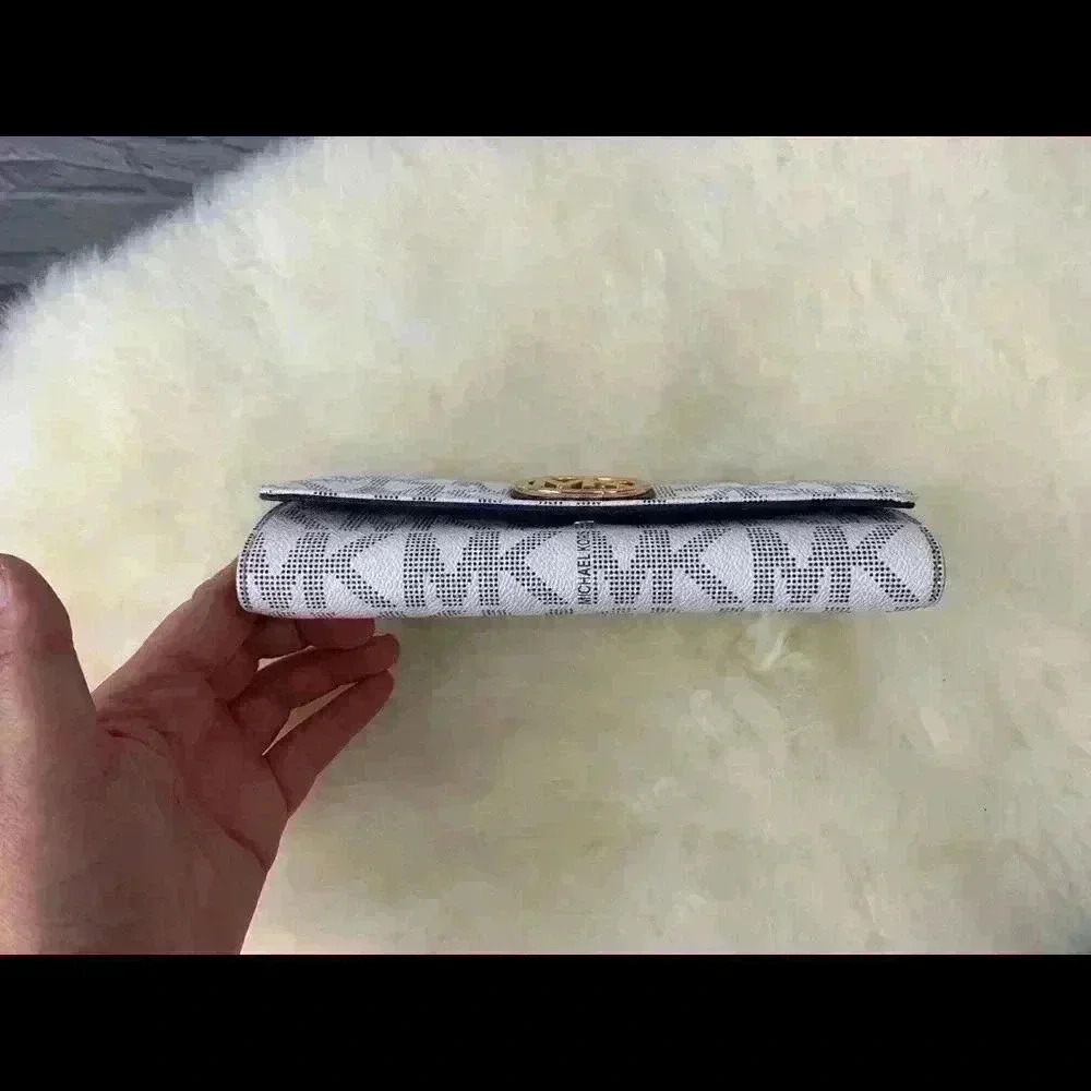 MICHAEL KORS Navy/White Fulton Continental Wallet - Picture 5 of 6